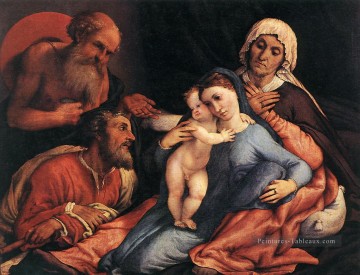  enfant - Vierge à l’Enfant avec Saints 1534 Renaissance Lorenzo Lotto